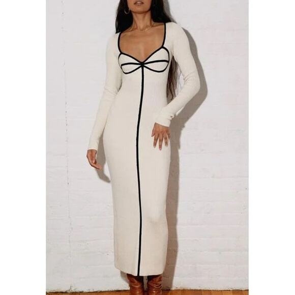 Mara Hoffman + Net Sustain Lucienne Ribbed Organic Cotton-blend Midi Dress XS - Picture 2 of 16